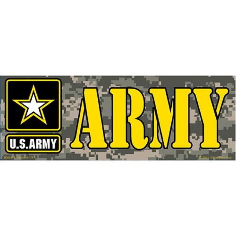 BM0455 Sticker - Army Logo - 3.5 x 10 in.
