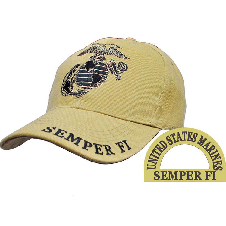 CP00302 Cap - USMC, EGA - Dark Desert