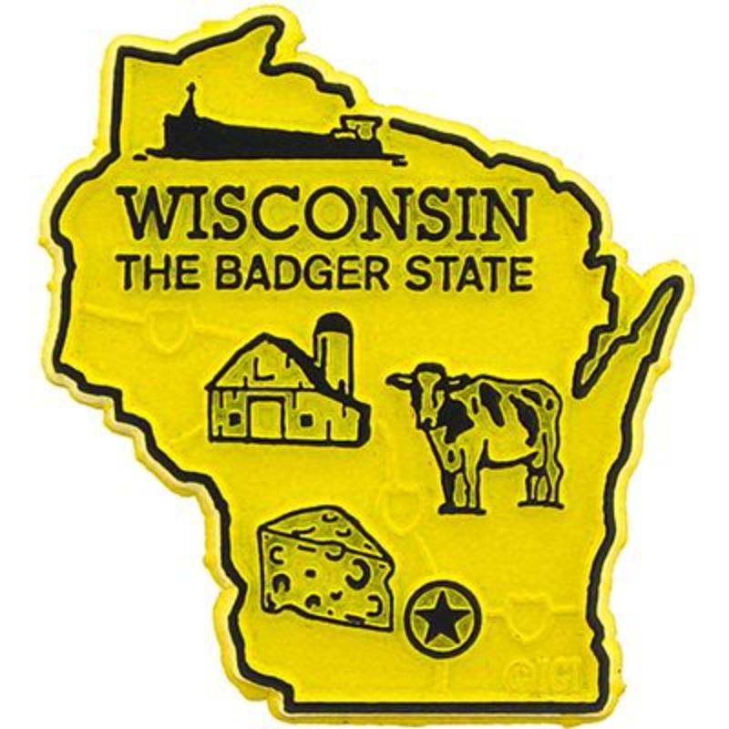 MG0050 Magnet - Wisconsin - 2 in.