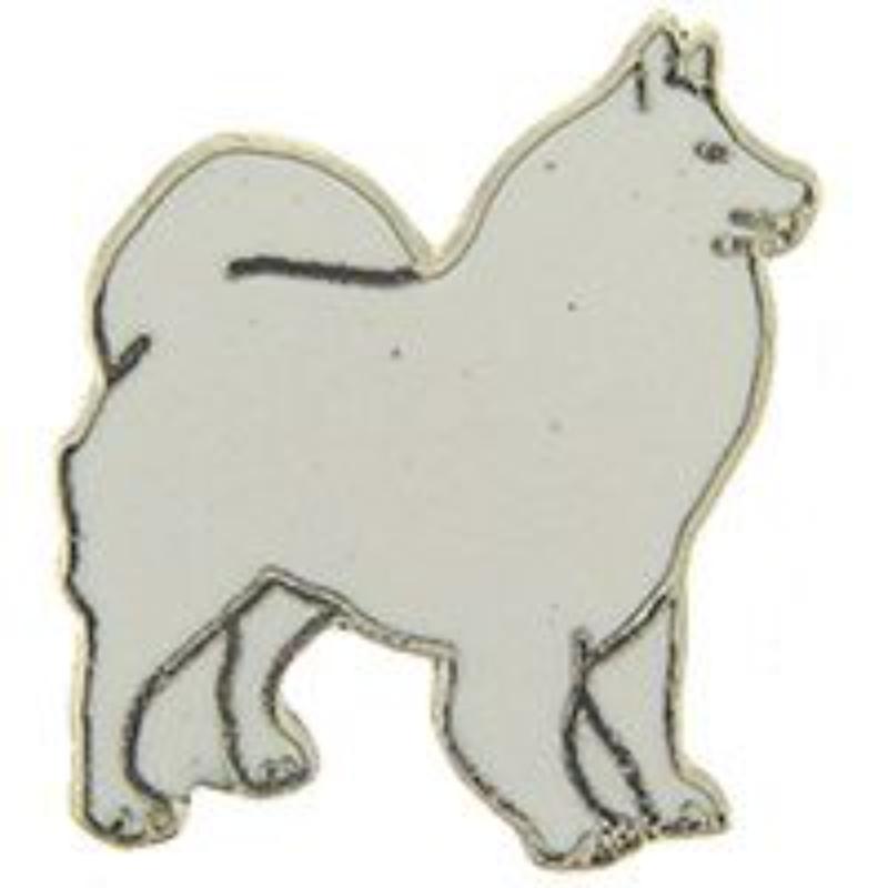 P00309 Pin - Dog, Samoyed - 1 in.