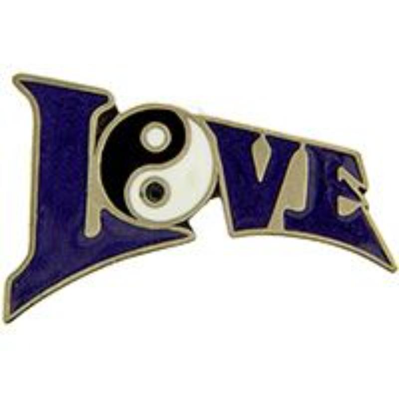 P00683 Pin - Yin & Yang, Love - 1 in.