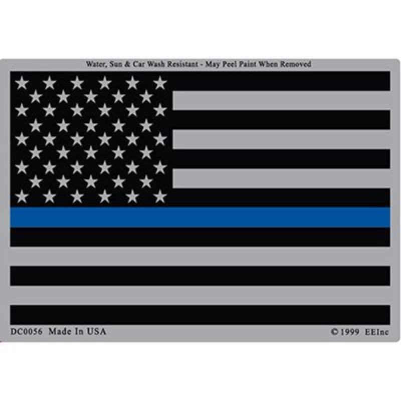 DC0056 Sticker - Police, Blue Line - 3 x 4.25 in.
