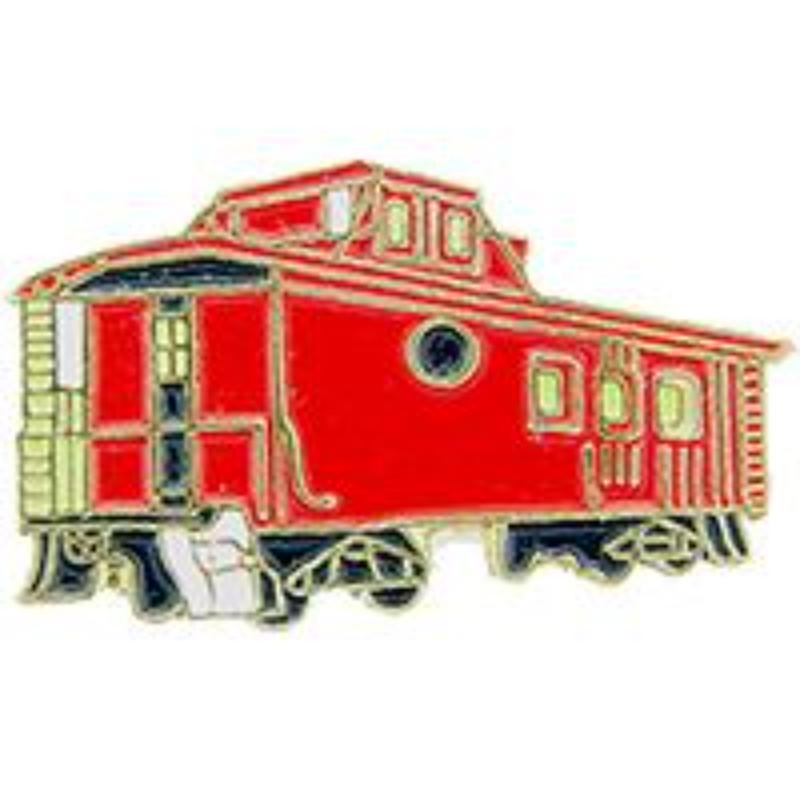 P01199 Pin - RR, Caboose, Red - 1 in.