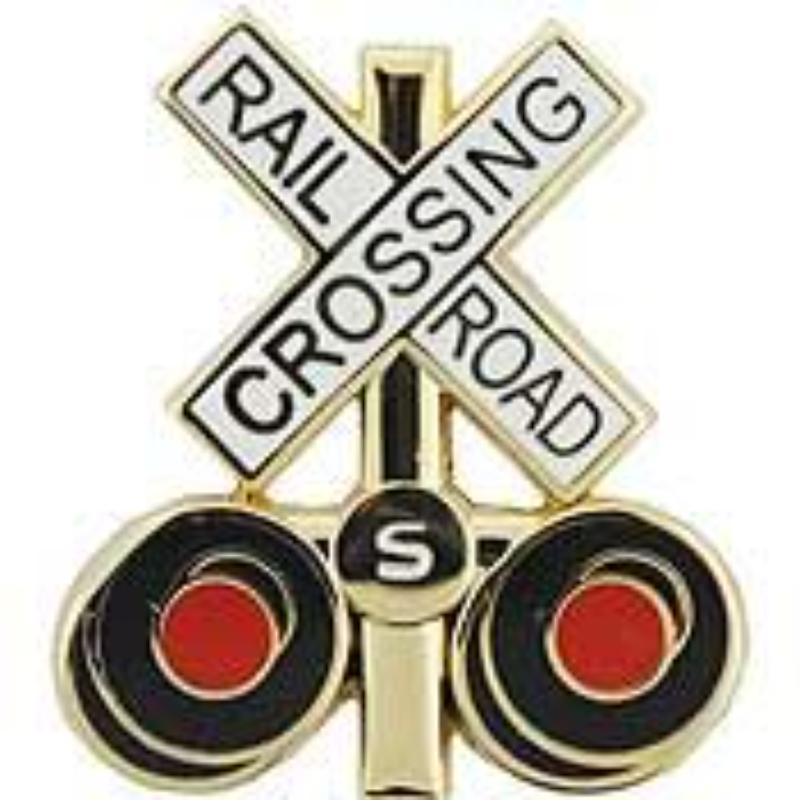 P01464 Pin - RR, Crossing Sign - 0.88 in.