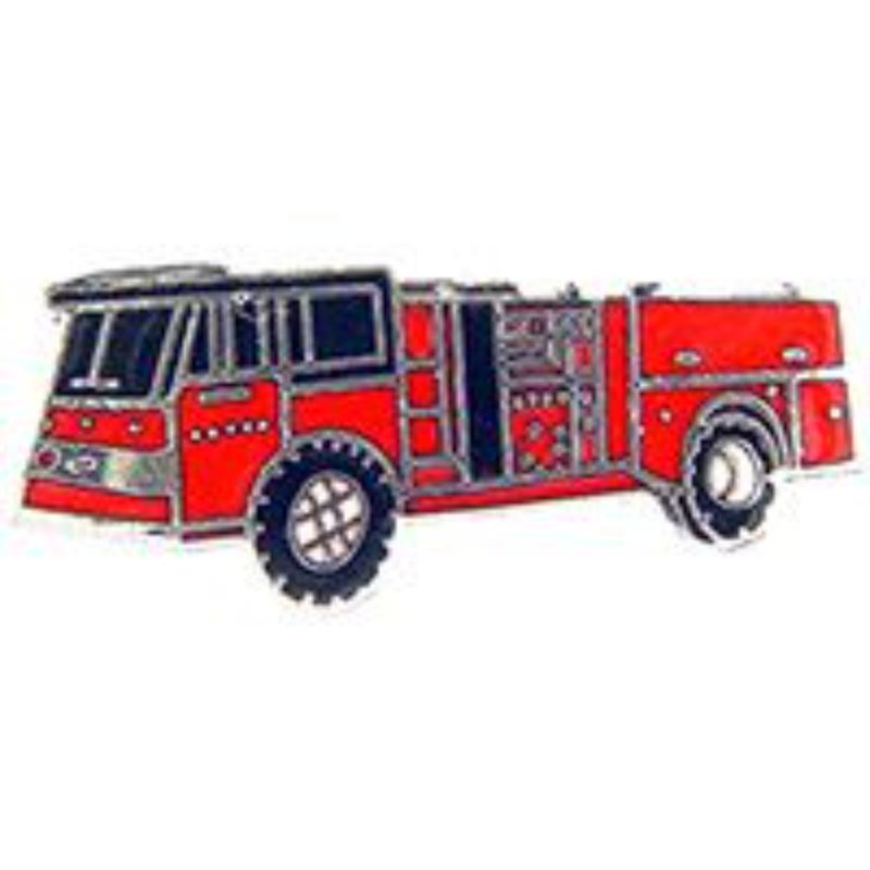 Fire Truck Pump Pin - Red - 1 in. - Durable Material - Patriotic Theme