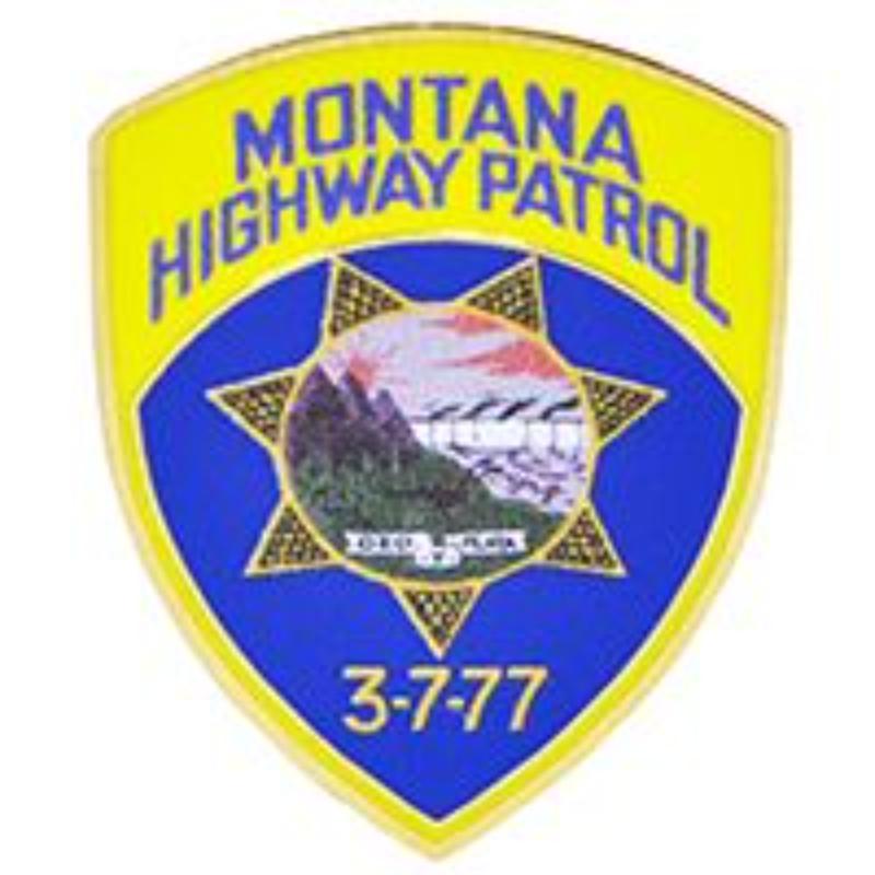Picture of Eagle Emblems P02526 Pin - Police Patch&#44; Montana - 1.625 in.