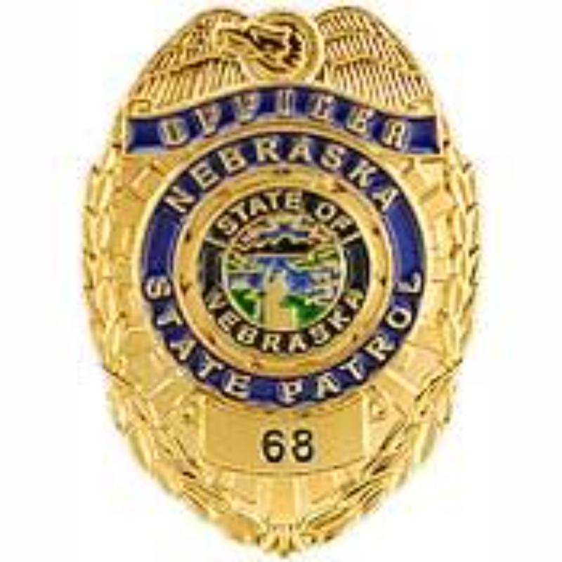 P02627 Pin - Police decal, Nebraska - 1 in.