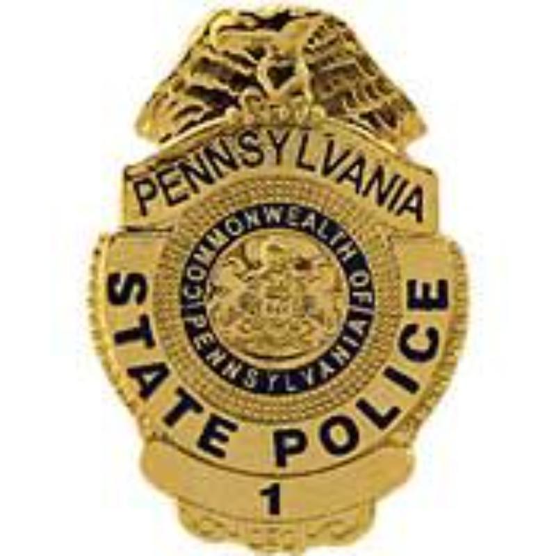 P02638 Pin - Police decal, Pennsylvania - 1 in.