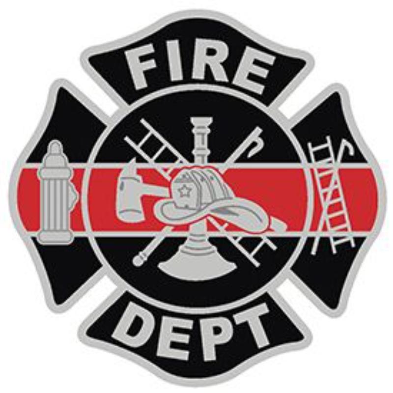 P03604 Pin - Fire, Red Line Honor Decal - 1.5 in.