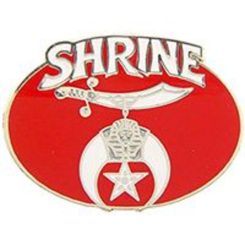 P05296 Pin - Orange, Shriner, Emblem - 1 in.