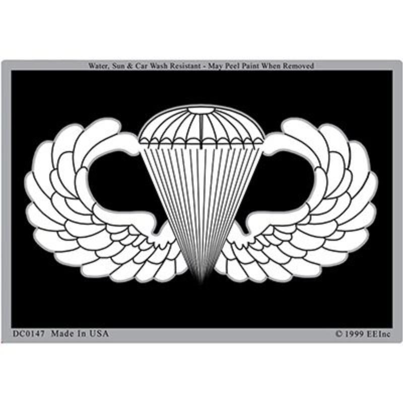 DC0147 Sticker - Army Paratrooper, Basic - 3 x 4.25 in.