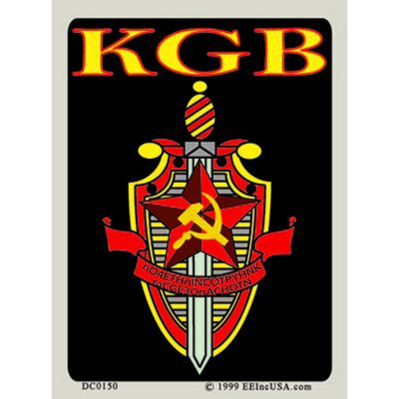 DC0150 Sticker - KGB - 3 x 4.25 in.