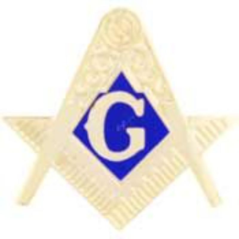 P06043 Pin - Orange, Masonic Cutout - 0.88 in.