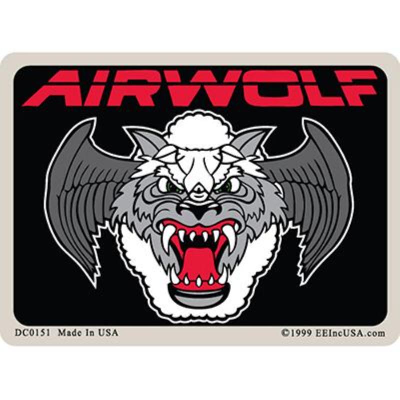 DC0151 Sticker - USAF, Airwolf - 3 x 4.25 in.