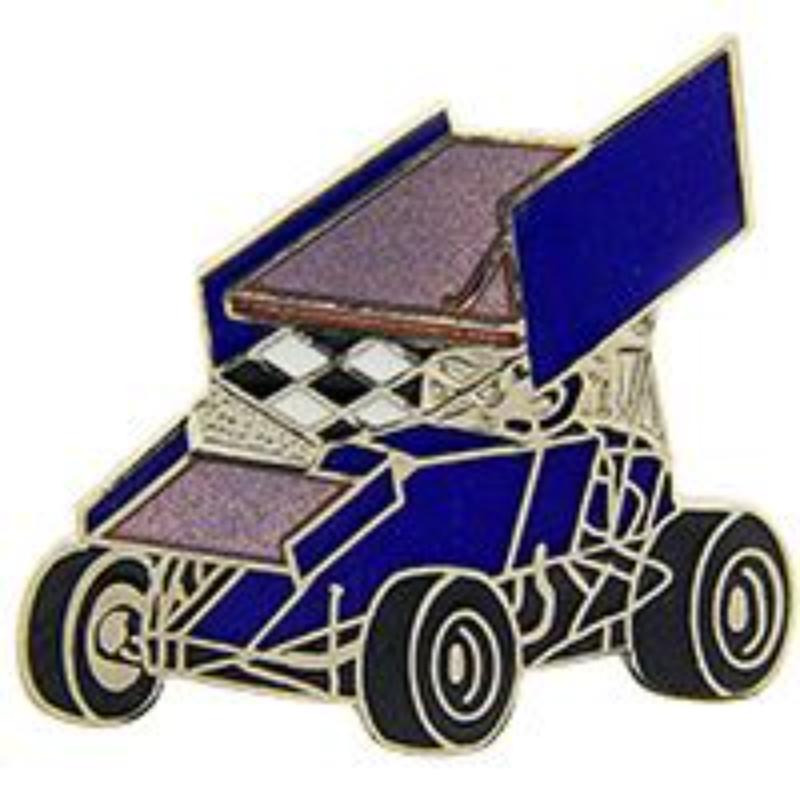 P06874 Pin - Car, Sprint, Wing, Blue - 1 in.