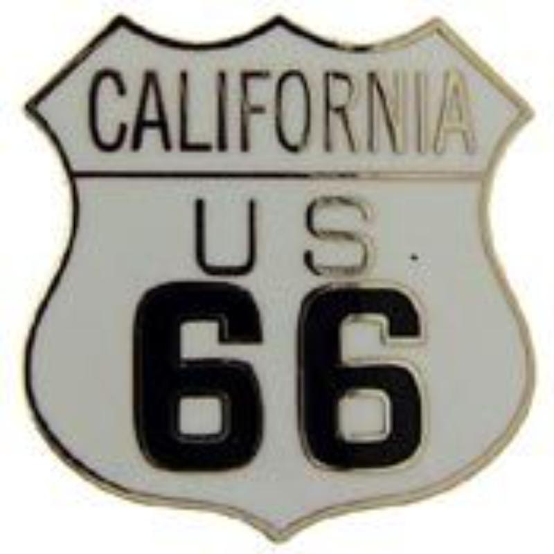 P06942 Pin - Route 66, CA - 1 in.