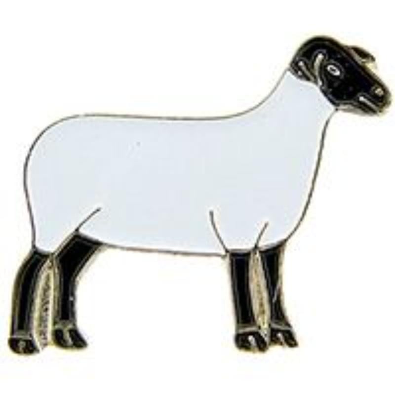 P08047 Pin - Sheep, Suffolk - 1 in.