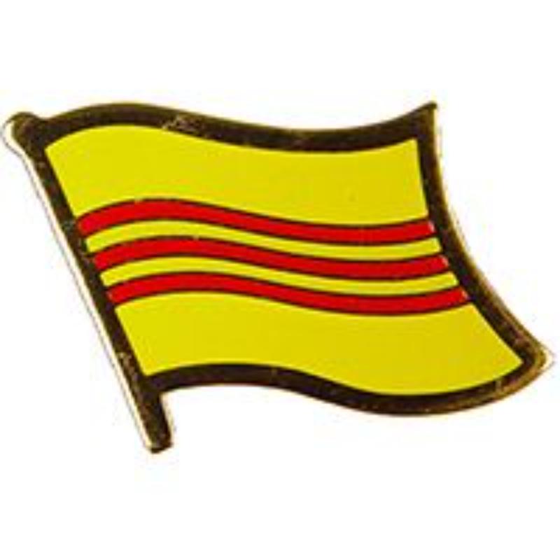Vietnam Flag Pin - Red/White/Blue - 1.625 in. - Durable Design