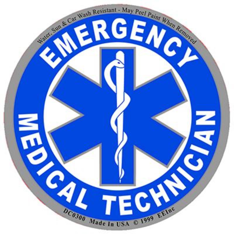 DC0300 Sticker - EMT, Logo - 3.5 in.