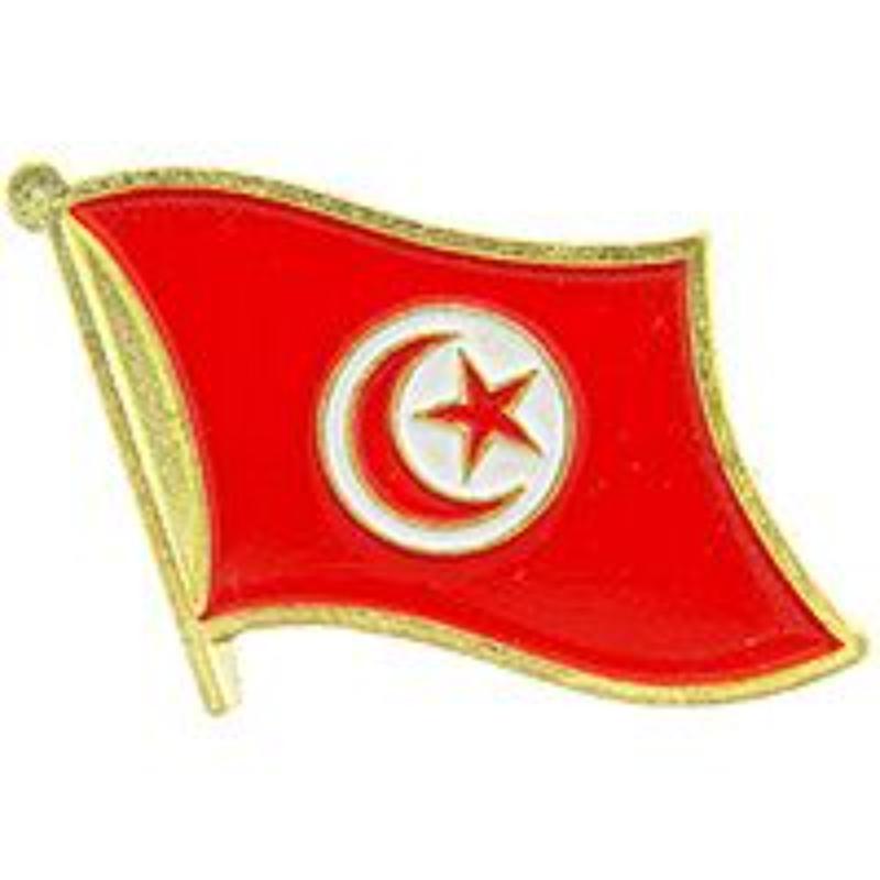 P09659 Flag Pin - Tunisia - 1.625 in.