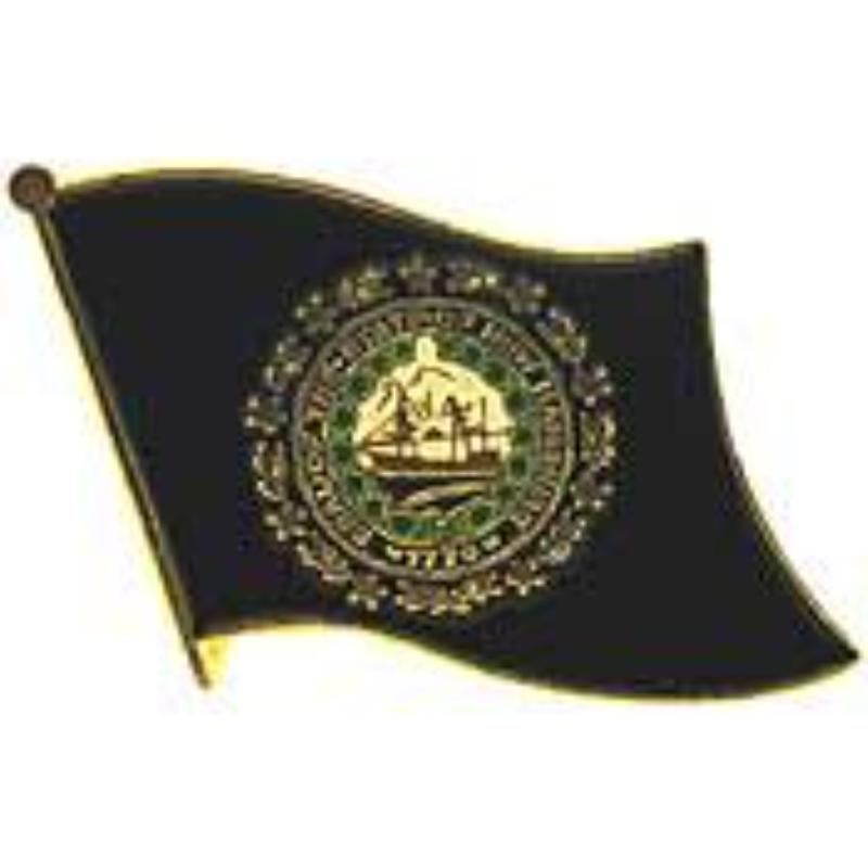 P09930 Flag Pin - Hampshire - 1.625 in.