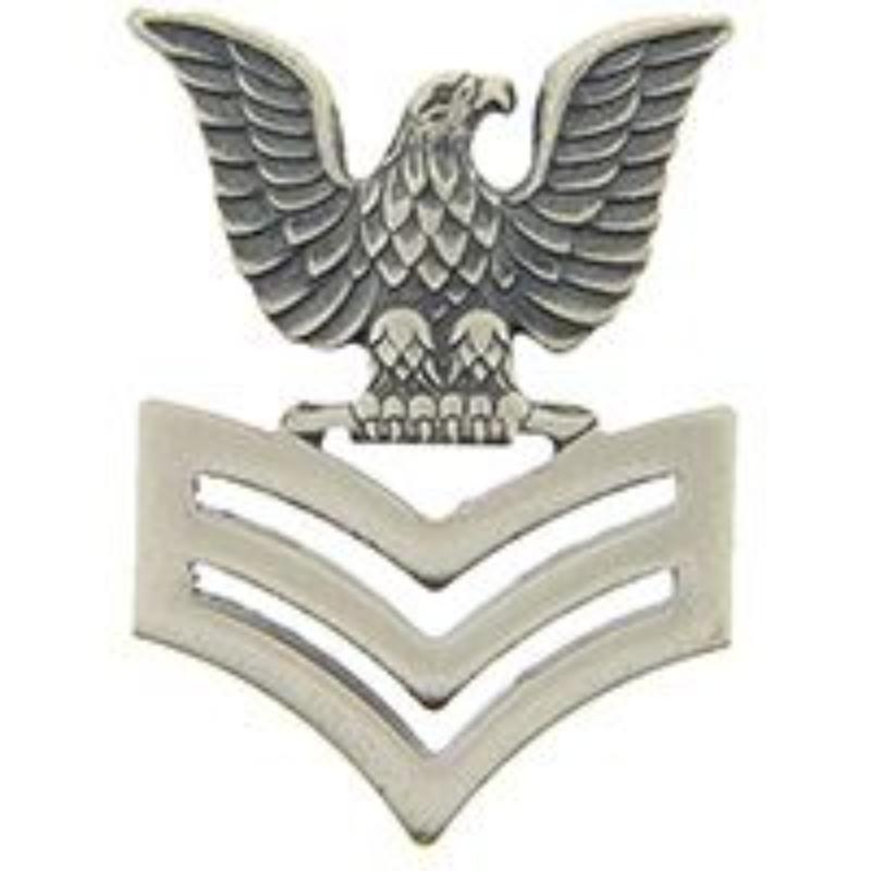 USN Petty Officer First Class Pin - Navy Blue - 0.88 x 1.06 in. - Durable Design