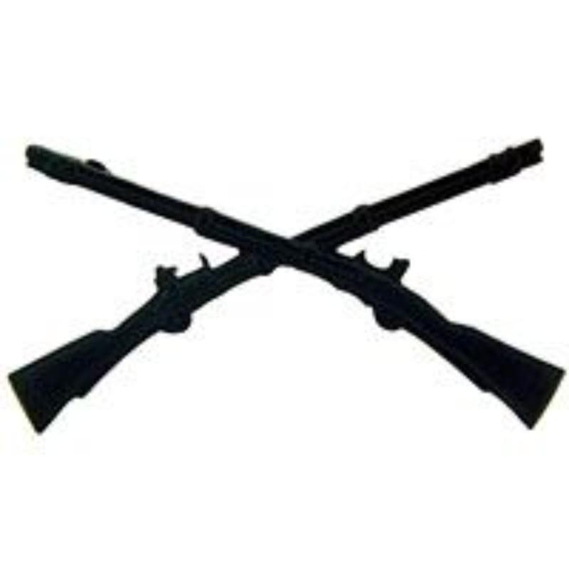 P10470 Pin - Army, Infantry, Rifles - 1.5 in.