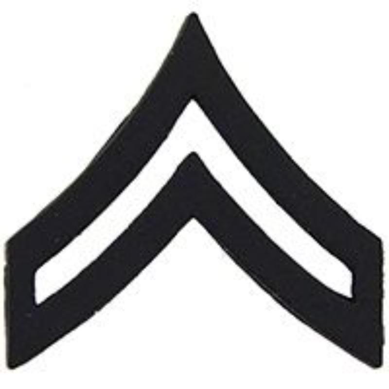 P12751 Rank - Army, E4, Corporal - 0.81 x 0.75 in.