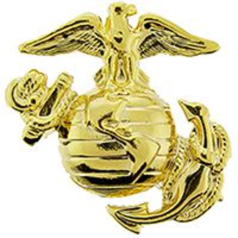 P14153 Pin - USMC, Emblem, B1 Right Collar - Gold - 1 in.
