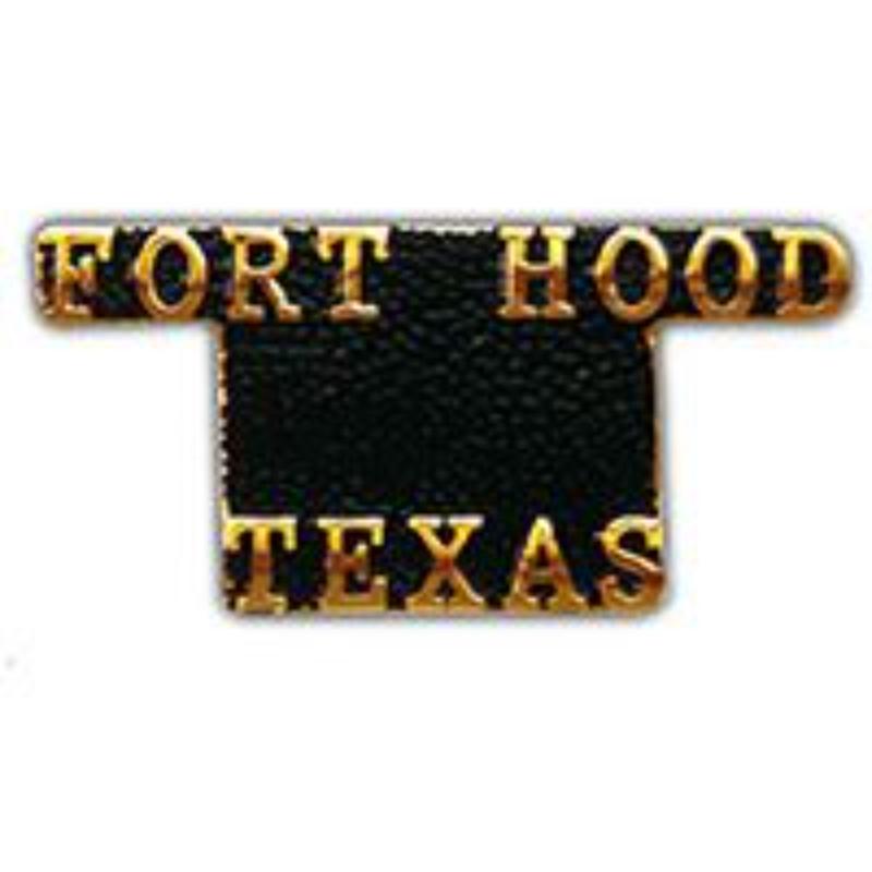 P14193 Pin - Army, Script Fort Hood - 1 in.