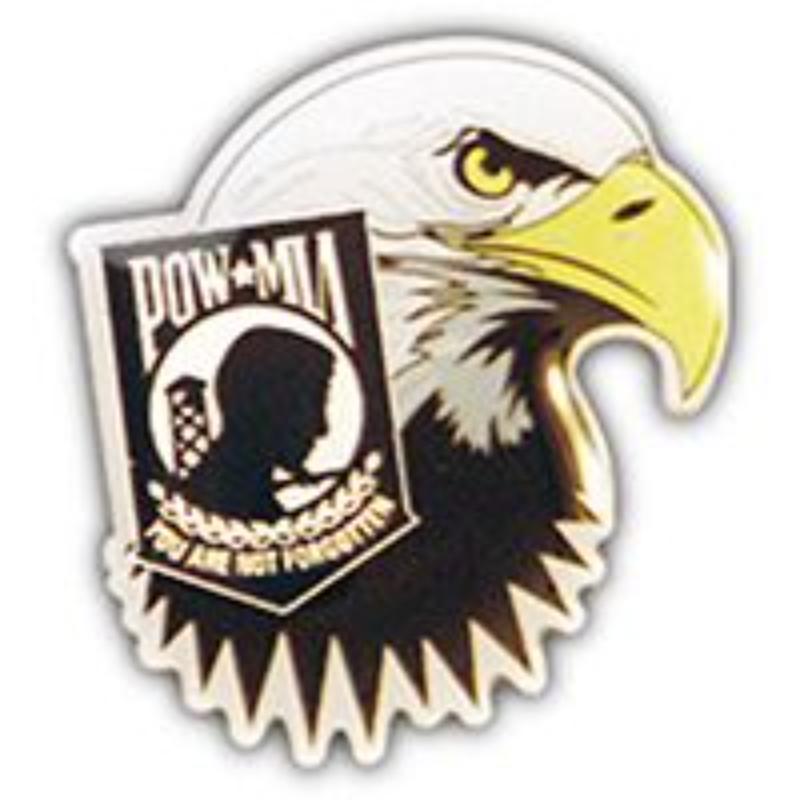 P14225 Pin - Pow Mia, Eagle Head - 1 in.