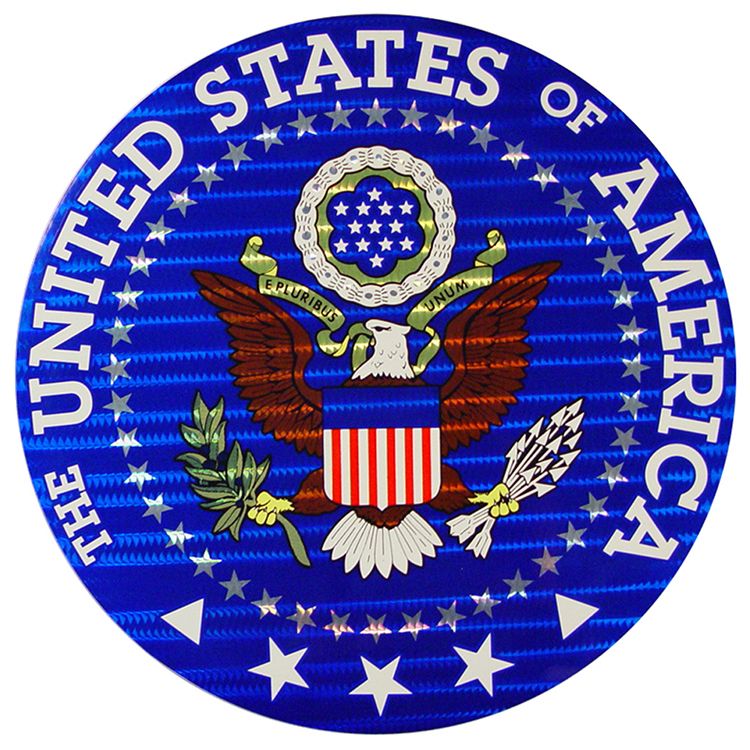 DC9006 Sticker - USA, Seal, Logo - 12 in.