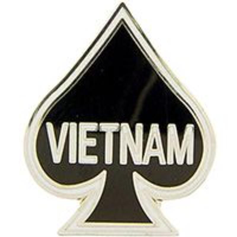 P14785 Pin - Vietnam, Spade - 1.125 in.