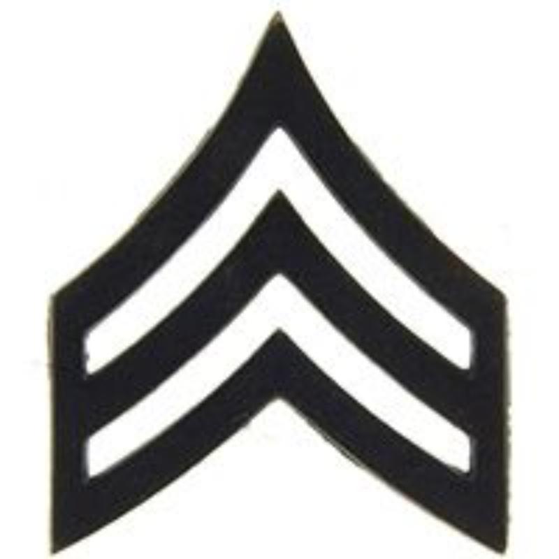 P14887 Rank - Army, E5, Sergeant - 0.81 x 0.94 in.