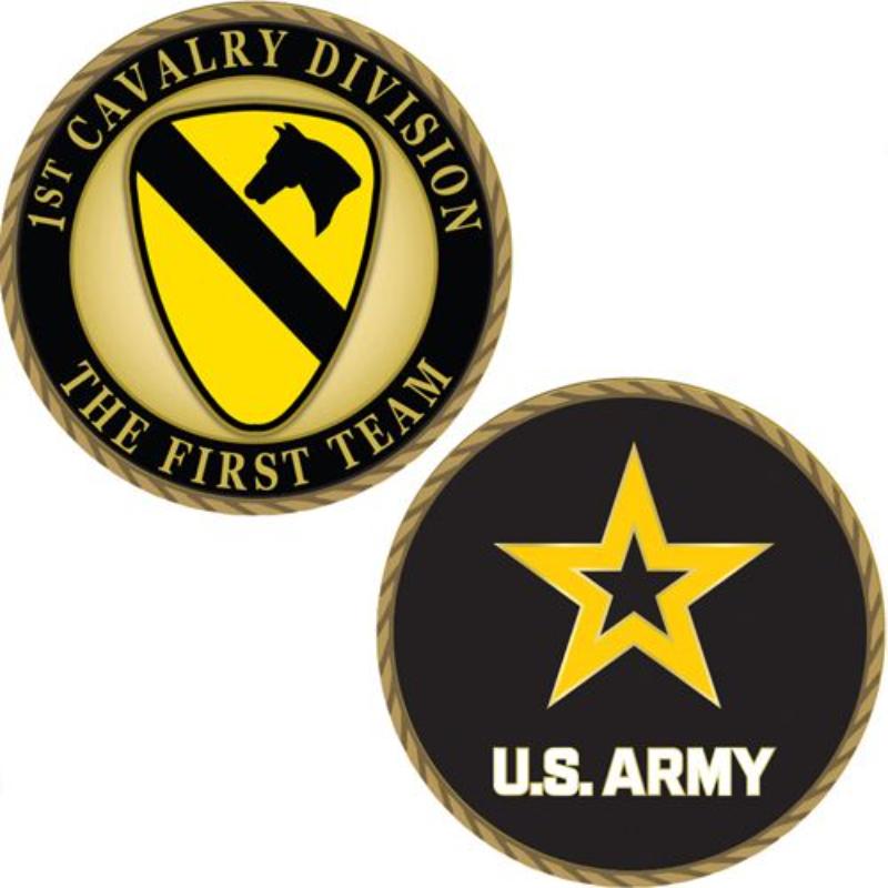 CH1056 Challenge Coin - Army, 1st Cavalry Division - 1.75 in.