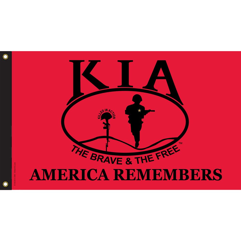 F3142-03 Flag - Kia Honor, Nylon-Glow - 2 x 3 ft.