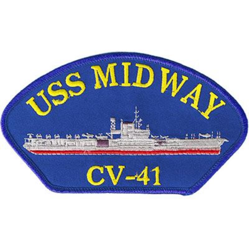 PM1501 Patch - USS, Midway - Large - 5.25 x 3 in.