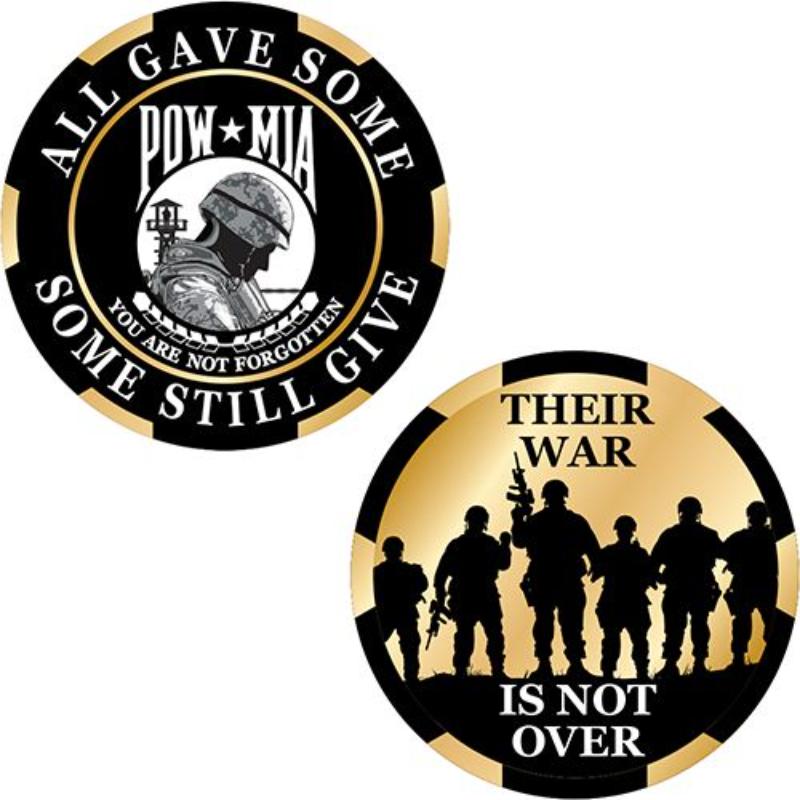 CH3400 Challenge Coin - Pow Mia - Their War - 1.75 in.