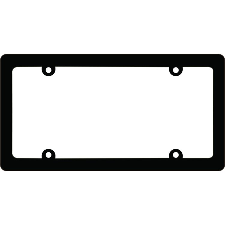 LP0901 Plastic Plain License Plate Frame, Auto - Thin Rim - 6 x 12 in.