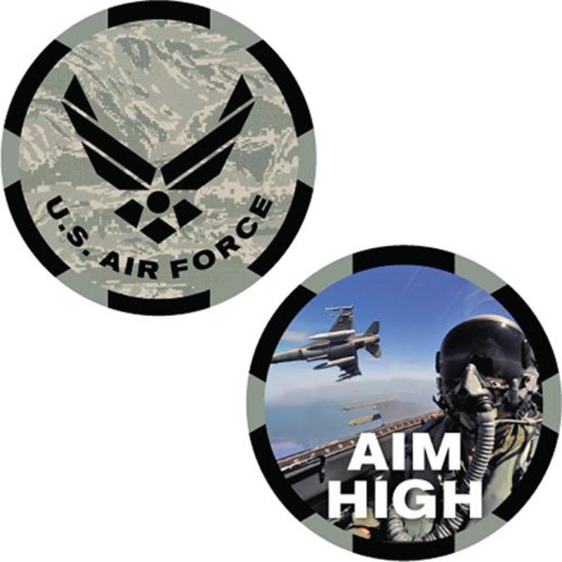 Picture of Eagle Emblems CH3541 Challenge Coin - USAF Aim High - 1.75 in.