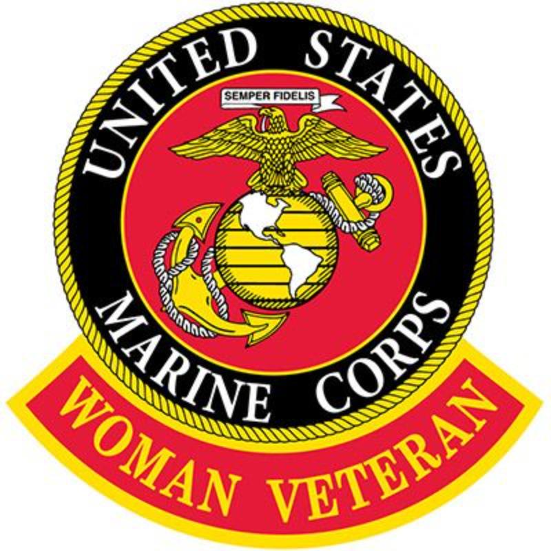 PM0977 Patch - USMC Woman Veteran - 3.63 in.