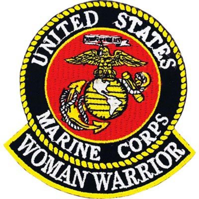 PM0980 Patch - USMC Woman Warrior - 3.63 in.