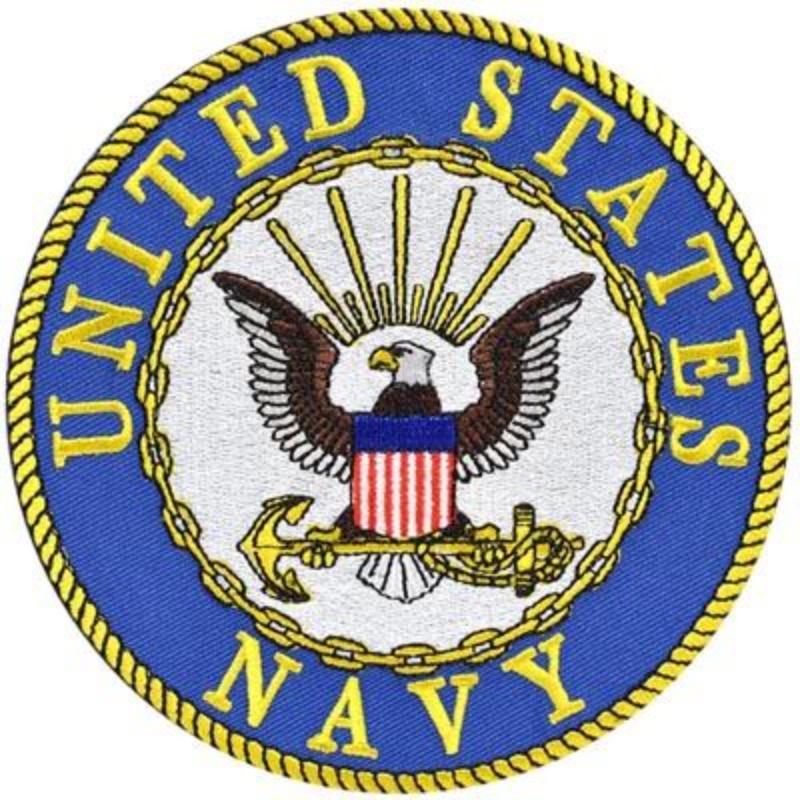 Picture of Eagle Emblems PM0004V Patch - USN Logo - 3V - Cloth Hook & Eye - 3.63 in.