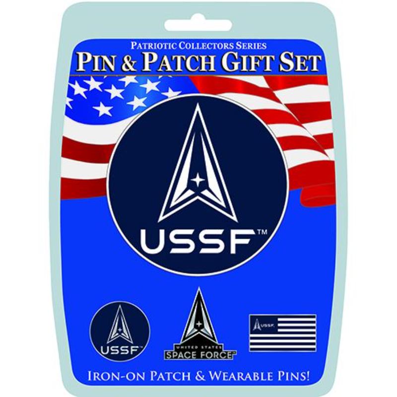 Picture of Eagle Emblems DIS0021 Gift Set - USSF Space Force - 3 Pins & 1 Patch