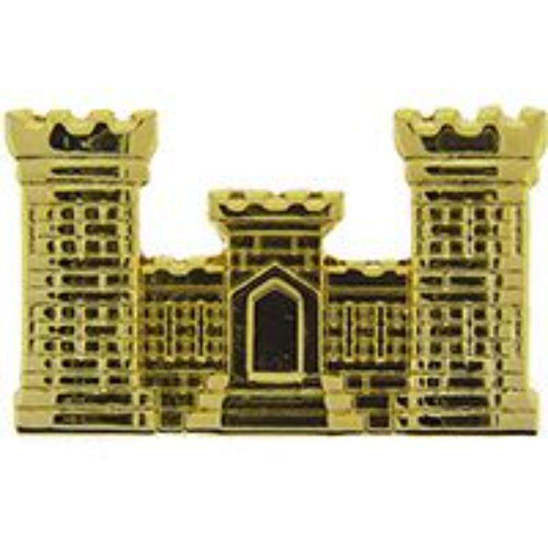 Army Engineer Pin - Gold - 1.125 in. - Durable Design