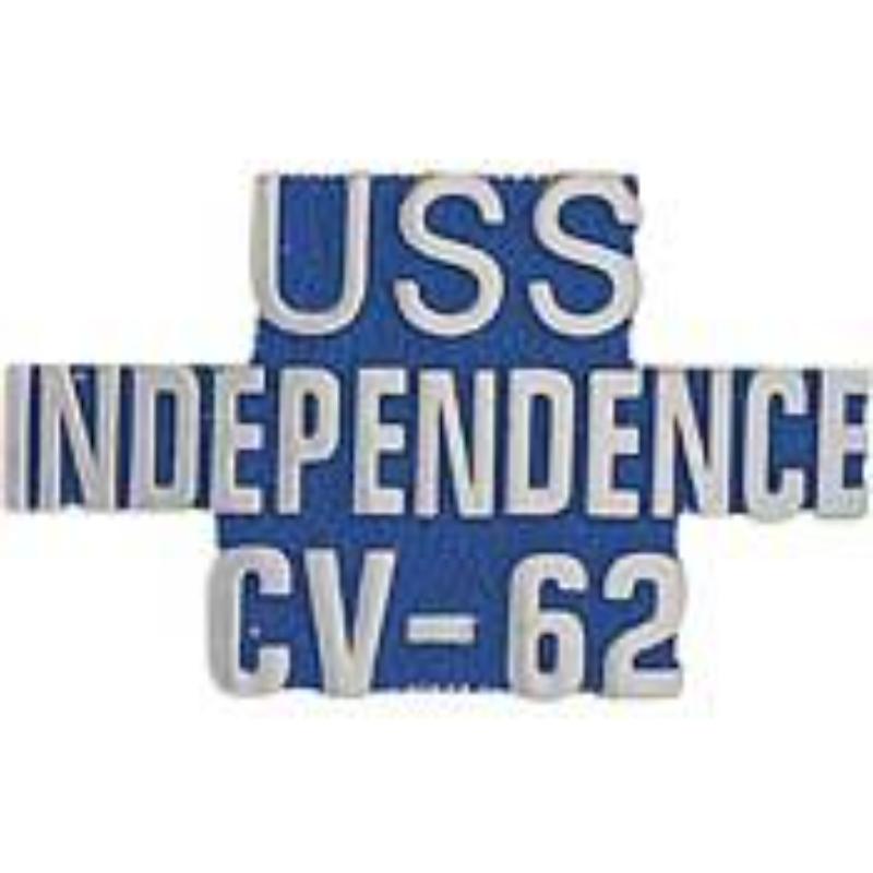 P14935 Pin - USS, Independence - Script - 1.25 in.