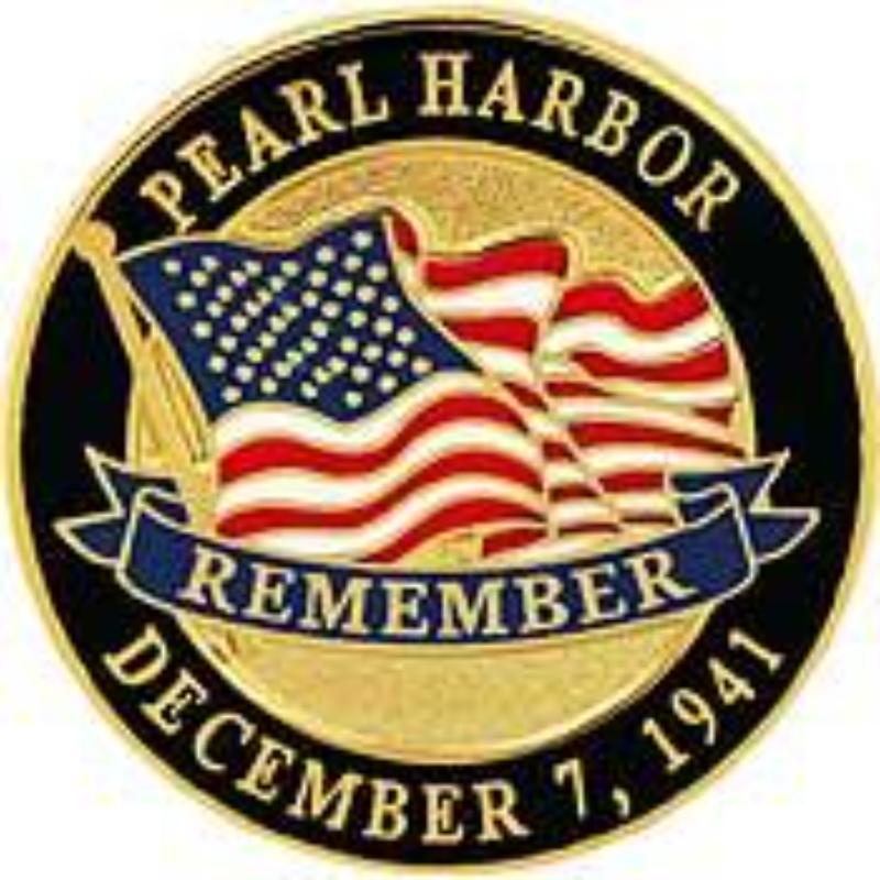 P14981 Pin - World War II, Pearl Harbor, RMB - 1 in.