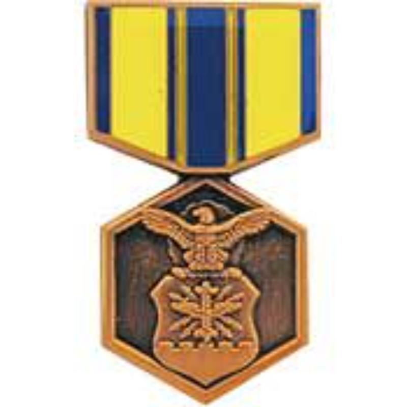 USAF Command Medal Pin - Gold - 1.181 in. - Durable Design