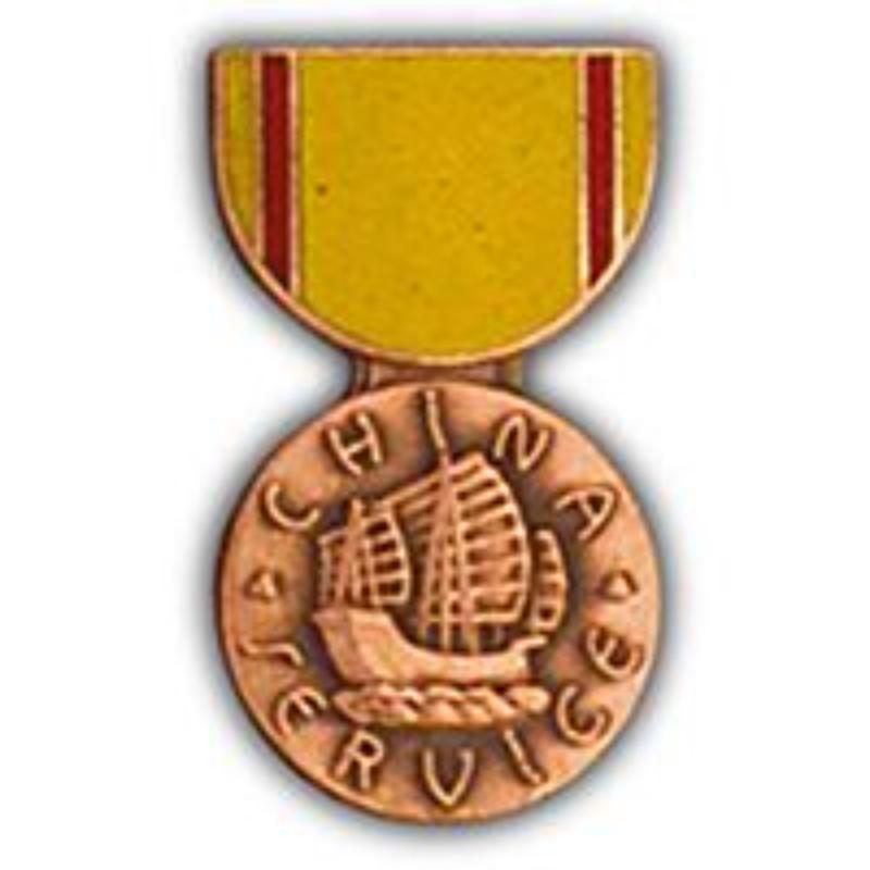 P15049 Pin - Medal, China Service - 1.181 in.