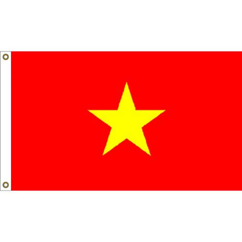 F1074 Flag - Vietnam - Star - 3 x 5 ft.